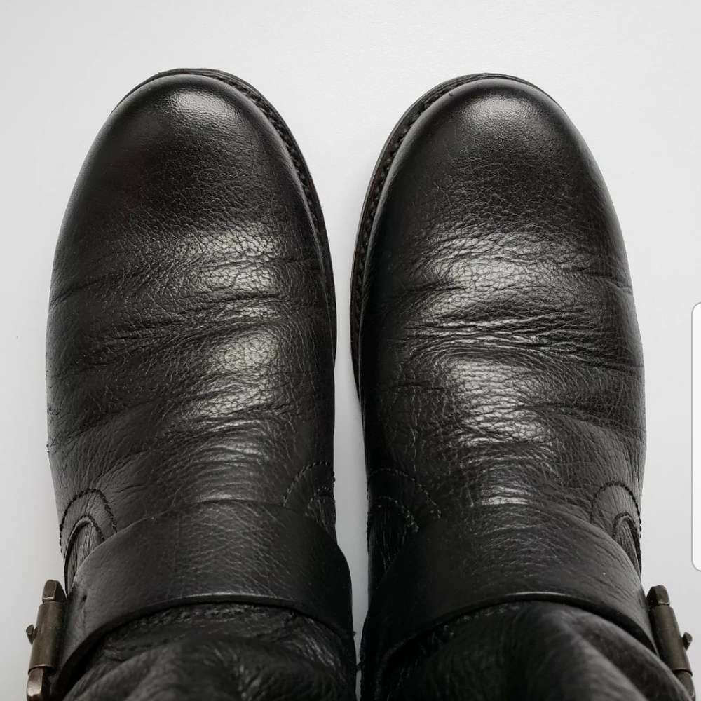 Frye Veronica Slouch Equestrian Black Boots - Picture 4 of 7